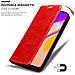 Custodia Compatibile Con Oppo A94 5g In Rosso Mela - Coperchio Protettiva Con Chiusura Magnetica, Funzione Stand E Tasca Per Le Carte - Foto miniatura 6
