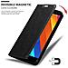 Cadorabo Custodia Compatibile Con Meizu Mx5 In Nero Di Notte - Coperchio Protettiva Con Chiusura Magnetica, Funzione Stand E Tasca Per Le Carte - Foto miniatura 6
