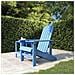 Sedia da Giardino Adirondack Blu Acqua in HDPE - Foto miniatura 1