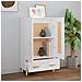 Credenza Bianca 70x31x115 Cm In Legno Ingegnerizzato - Foto miniatura 2