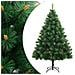 Albero Di Natale Artificiale Incernierato Con Base 210 Cm - Foto miniatura 1