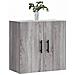 Mobile Pensile Grigio Sonoma 60x31x60 Cm In Legno Multistrato - Foto miniatura 3