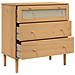 Cassettiera Senja Aspetto Rattan Marrone 80x40x80 Cm Legno Pino - Foto miniatura 6