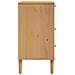 Cassettiera Senja Aspetto Rattan Marrone 80x40x80 Cm Legno Pino - Foto miniatura 7