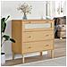Cassettiera Senja Aspetto Rattan Marrone 80x40x80 Cm Legno Pino - Foto miniatura 1