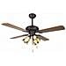 Ventilatore Da Soffitto Con Luce Ct55106 Nero 60 W - Foto miniatura 1