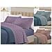 Completo Lenzuola Letto 100% Cotone Made Italy 3027 Disegno Provenza Matrimoniale Marrone - Foto miniatura 2