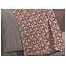 Completo Lenzuola Letto 100% Cotone Made Italy 3027 Disegno Provenza Matrimoniale Marrone - Foto miniatura 4