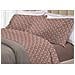 Completo Lenzuola Letto 100% Cotone Made Italy 3027 Disegno Provenza Matrimoniale Marrone - Foto miniatura 1