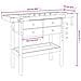 Banco Lavoro Cassetti E Morse 124x52x83cm Legno Massello Acacia - Foto miniatura 5