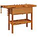 Banco Lavoro Cassetti E Morse 124x52x83cm Legno Massello Acacia - Foto miniatura 6