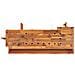 Banco Lavoro Cassetti E Morse 124x52x83cm Legno Massello Acacia - Foto miniatura 9