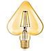Lampadina Led Filamento Cuore Ambra E27 4 W Stile Vintage Retro Luce Calda - Foto miniatura 1