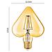 Lampadina Led Filamento Cuore Ambra E27 4 W Stile Vintage Retro Luce Calda - Foto miniatura 2