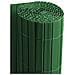 Rotolo Arella Canna Di Bamboo Pvc Rete Recinzione Listelle Frangivista Da Esterno 100x300 Green - Foto miniatura 4