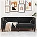 Divano Chesterfield Con Rinforzi 2 Posti Nero In Velluto - Foto miniatura 1