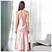 Camicia Da Notte In Raso 5020b Elegante Camicia Da Notte Con Scollo A V Pink L - Foto miniatura 2