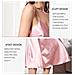Camicia Da Notte In Raso 5020b Elegante Camicia Da Notte Con Scollo A V Pink L - Foto miniatura 4