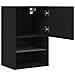 Mobile TV con Luci LED Nero 40,5x30x60 cm - Foto miniatura 4