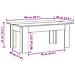 Tavolino Salotto Legno Antico 100x60x42 Cm In Legno Multistrato - Foto miniatura 3