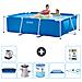 Piscina Fuori Terra - Rettangolo - 220x150x60 Cm - Blu - Include Accessori Coordinati A30 - Foto miniatura 1