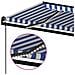 Tenda Automatica Con Sensore Vento E Led 500x300 Cm Blu Bianca - Foto miniatura 4