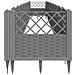Lusso Casadino -  Fioriera Giardino Picchetti Grigio Chiaro 363,5x43,5x43,5 Cm Pp - Foto miniatura 3