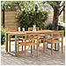 Tavolo da pranzo da esterno  Grigio 200x90x75 cm Acciaio e Legno Massello di Acacia - Foto miniatura 2