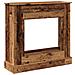Cornice per Camino Legno Antico 90x30x90 cm in Truciolato - Foto miniatura 1