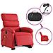 Poltrona Alzapersona Reclinabile Elettrica Rossa in Similpelle - Foto miniatura 5