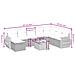 Set Divani da Giardino 9 pz con Cuscini Nero in Polyrattan - Foto miniatura 4