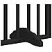 Cancello Cani Porta Pieghevole Nero 15 Pannelli 750 cm Pioppo - Foto miniatura 8