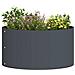 Vasi da giardino 5 pcs Antracite 40 x 40 x 20 cm Acciaio - Foto miniatura 3