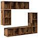 Set mobile TV 4 pcs Legno vecchio 37 x 37 x 142.5 cm - Foto miniatura 1
