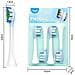 Testine Di Ricambio Per Spazzolino Elettrico Sonico (8 Pezzi) Compatibili Con Philips Hx369 Blue - Foto miniatura 2