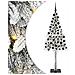 Albero di Natale con 300 LED Bianco 210 cm PE e Acciaio - Foto miniatura 1