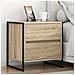 Comodino 2 pcs Sonoma 50 x 39.5 x 50 cm Legno multistrato - Foto miniatura 2