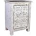 Comodino Artigianale In Legno Con 1 Anta, Bianco, 53x40x73h Cm - Foto miniatura 1