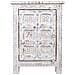 Comodino Artigianale In Legno Con 1 Anta, Bianco, 53x40x73h Cm - Foto miniatura 3