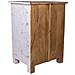 Comodino Artigianale In Legno Con 1 Anta, Bianco, 53x40x73h Cm - Foto miniatura 5