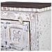 Comodino Artigianale In Legno Con 1 Anta, Bianco, 53x40x73h Cm - Foto miniatura 8