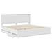 Struttura del letto Bianco 200 x 200 cm Legno Ingegnerizzato - Foto miniatura 5