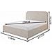 Houston Letto Con Scatola Di Deposito 140x190cm Velluto Beige - Foto miniatura 4