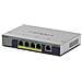 GS105PP Non gestito Gigabit Ethernet (10/100/1000) Supporto Power over Ethernet (PoE) Montaggio da desktop /parete Grigio - Foto miniatura 6