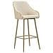 Set Di 2 Sgabelli Alti Vkh881-beige-poliestere-52x46x111 Cm - Foto miniatura 1