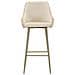 Set Di 2 Sgabelli Alti Vkh881-beige-poliestere-52x46x111 Cm - Foto miniatura 2