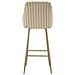 Set Di 2 Sgabelli Alti Vkh881-beige-poliestere-52x46x111 Cm - Foto miniatura 6