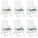 Cuscini per sedie 6 pcs Multicolore 50 x 50 x 4 cm - Foto miniatura 3
