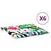 Cuscini per sedie 6 pcs Multicolore 50 x 50 x 4 cm - Foto miniatura 4