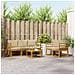 Set di divani da esterno con cuscino 6 pcs Naturale e Beige - Foto miniatura 2